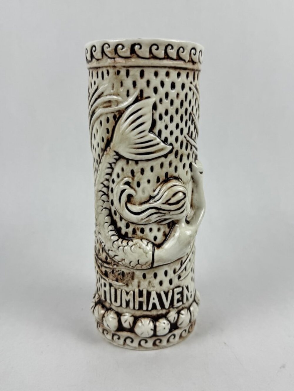 TikiRob Rumhaven Mermaid Tiki Mug Cream Brown